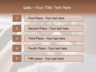 Green Holding Selling PowerPoint Template