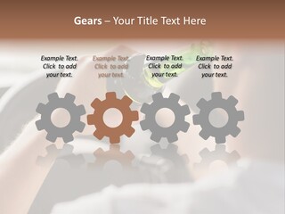 Green Holding Selling PowerPoint Template
