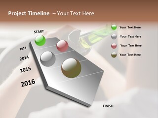 Green Holding Selling PowerPoint Template
