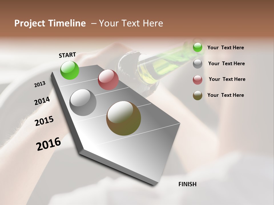 Green Holding Selling PowerPoint Template