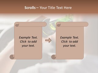 Green Holding Selling PowerPoint Template