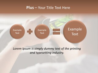 Green Holding Selling PowerPoint Template