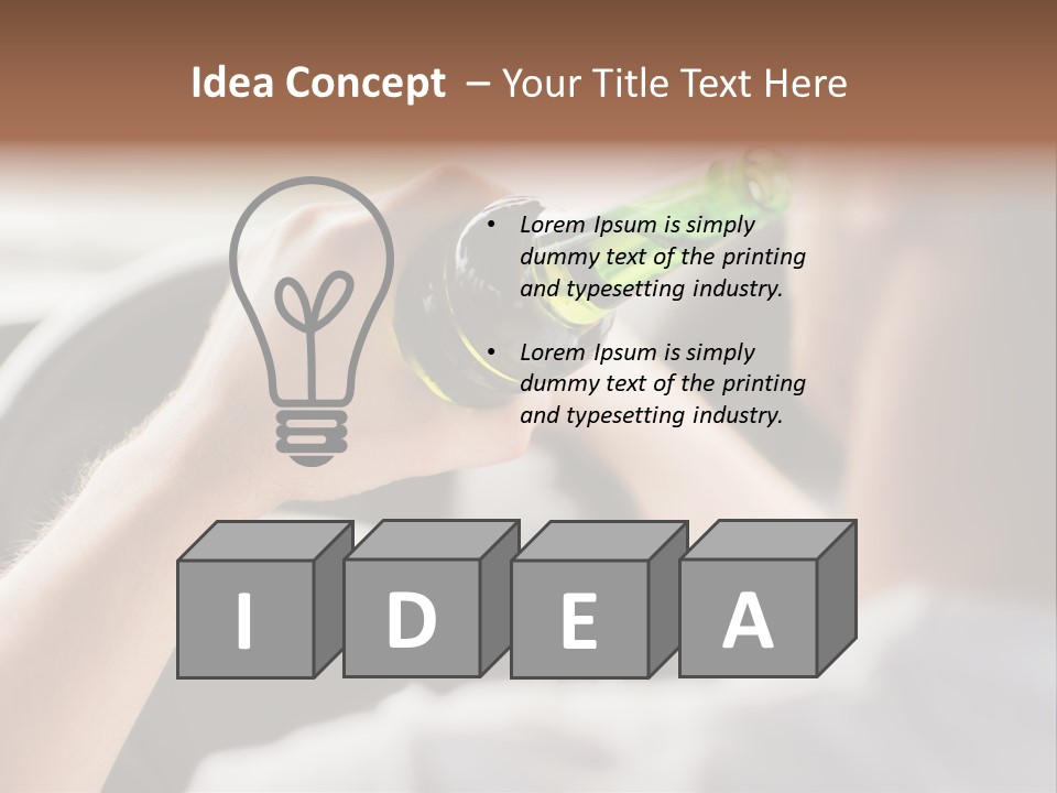 Green Holding Selling PowerPoint Template