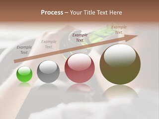 Green Holding Selling PowerPoint Template