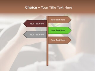 Green Holding Selling PowerPoint Template