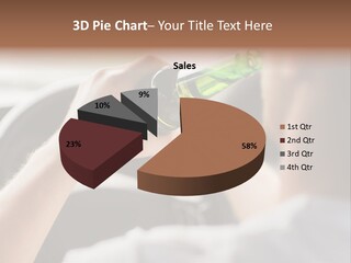 Green Holding Selling PowerPoint Template
