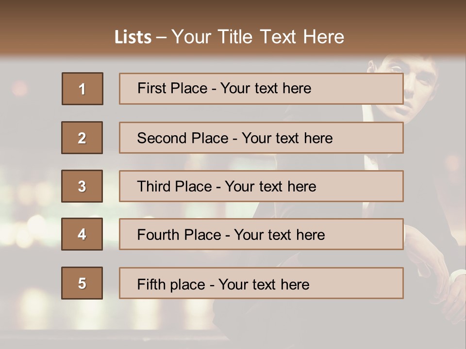 Leaf Residential Man PowerPoint Template