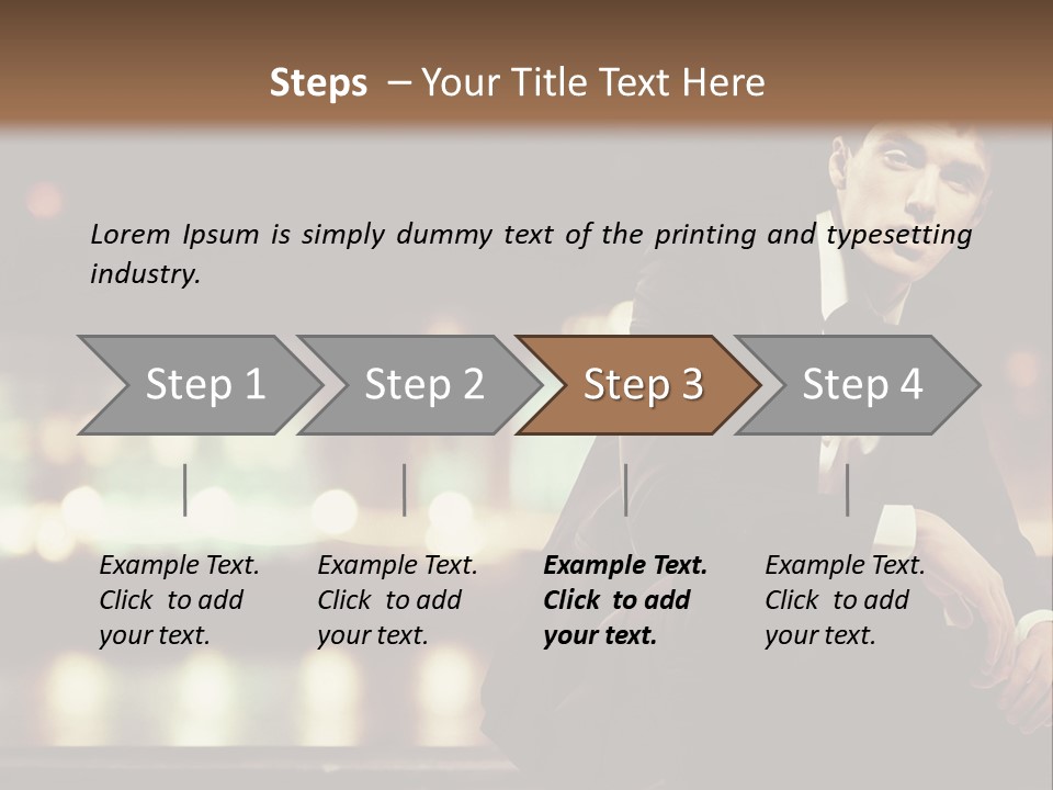 Leaf Residential Man PowerPoint Template