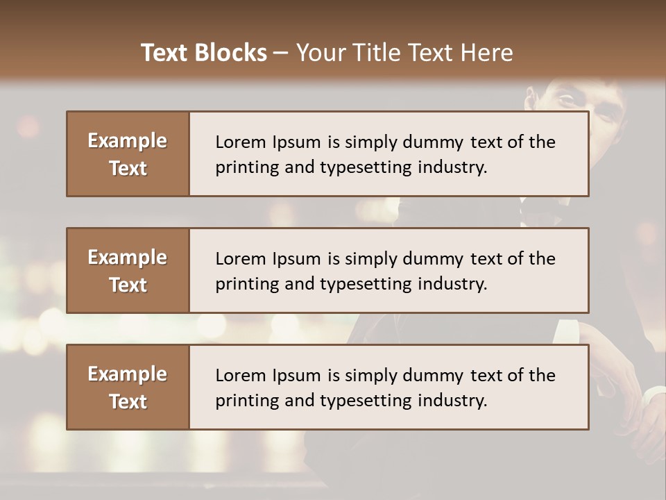 Leaf Residential Man PowerPoint Template
