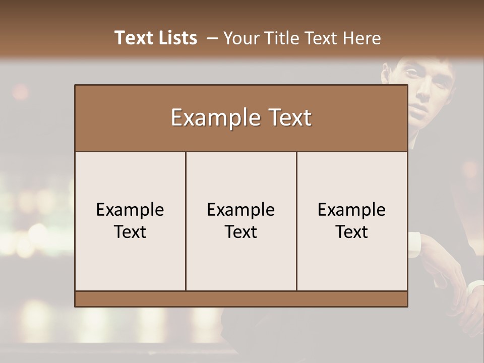 Leaf Residential Man PowerPoint Template
