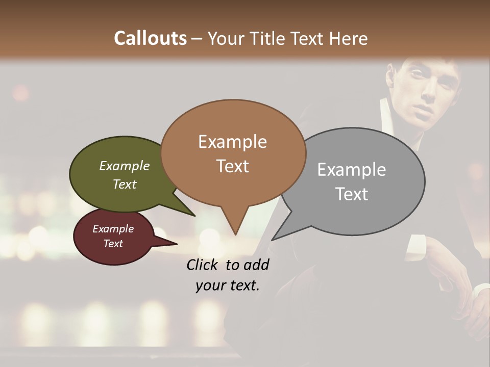 Leaf Residential Man PowerPoint Template