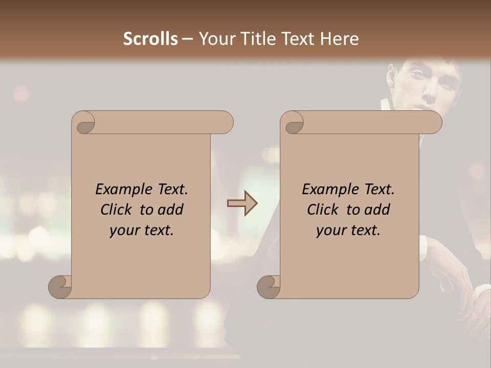 Leaf Residential Man PowerPoint Template