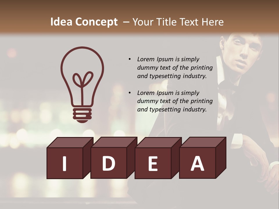 Leaf Residential Man PowerPoint Template