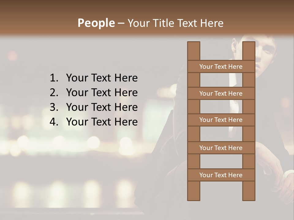 Leaf Residential Man PowerPoint Template