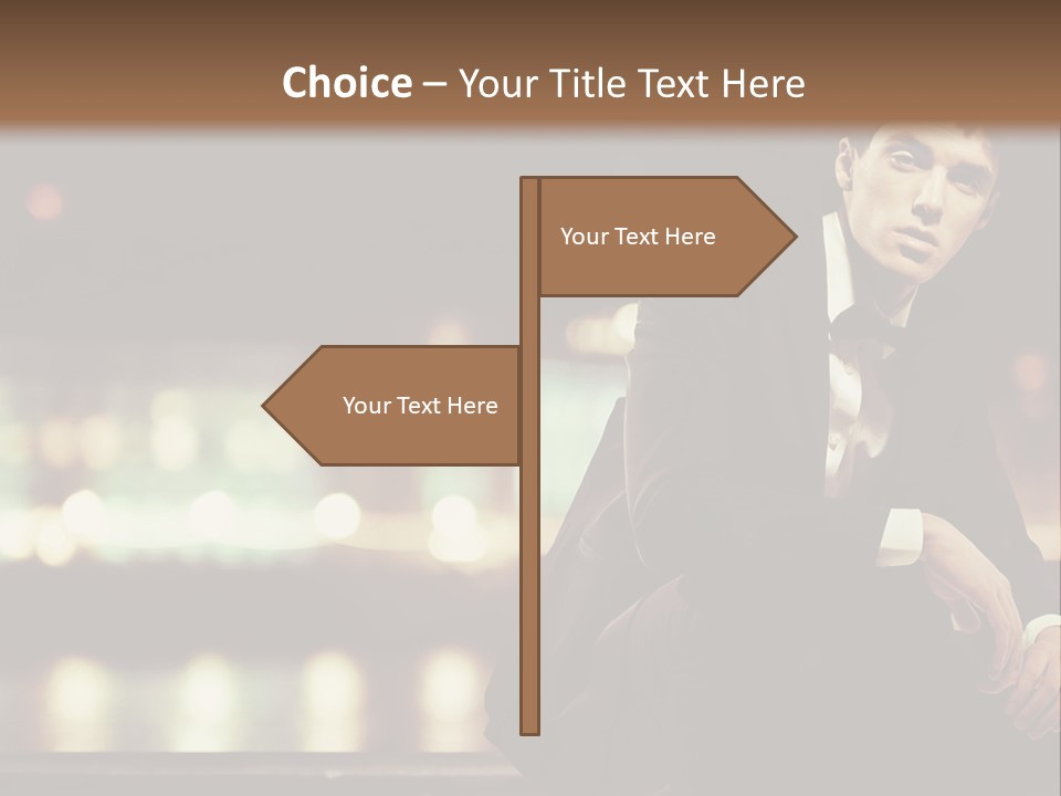 Leaf Residential Man PowerPoint Template