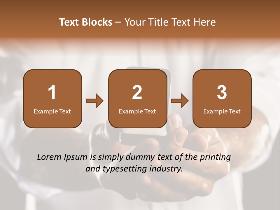 Loan Human Hand Sale PowerPoint Template