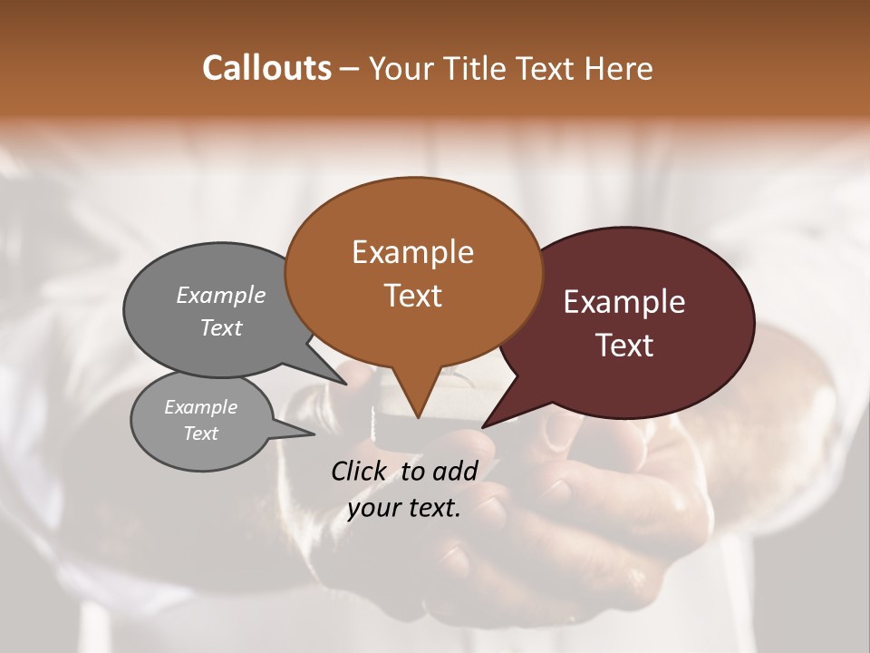 Loan Human Hand Sale PowerPoint Template