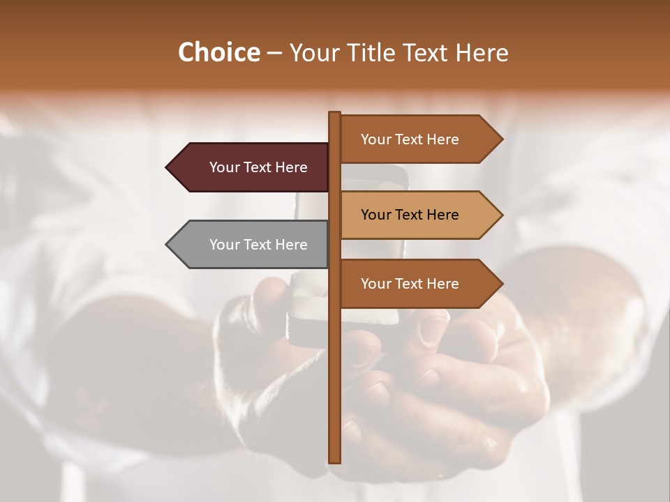 Loan Human Hand Sale PowerPoint Template