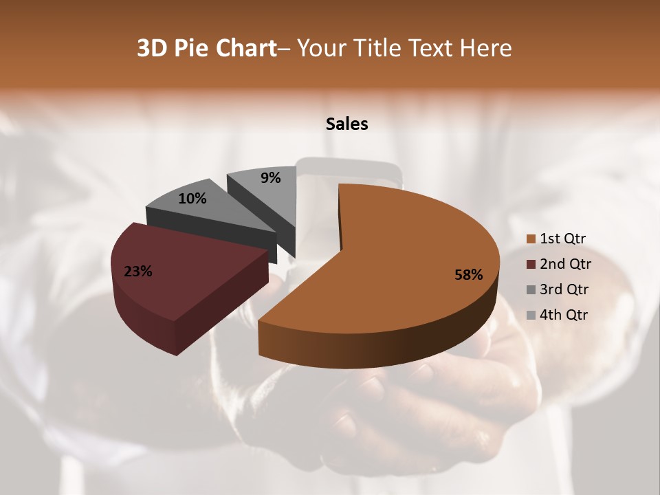 Loan Human Hand Sale PowerPoint Template