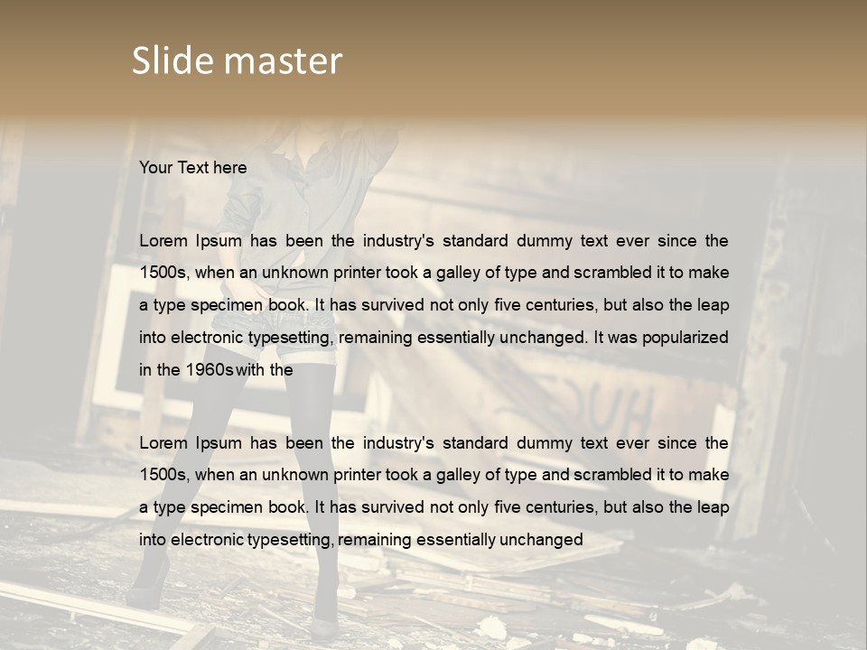 Estate Garden Background PowerPoint Template