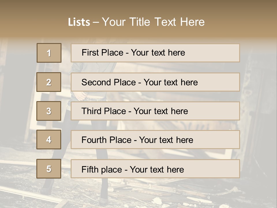 Estate Garden Background PowerPoint Template