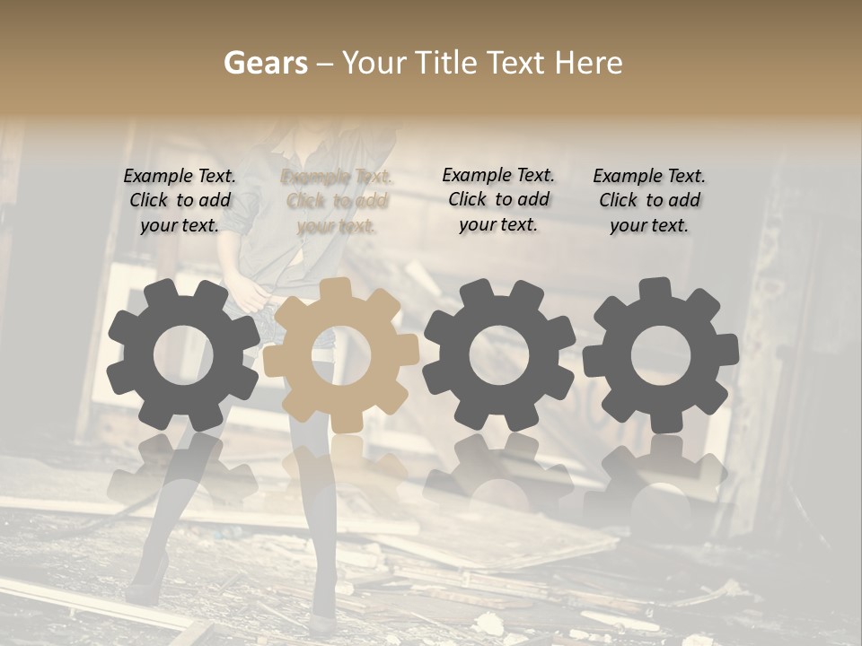 Estate Garden Background PowerPoint Template