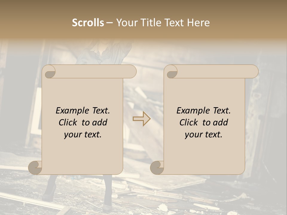 Estate Garden Background PowerPoint Template