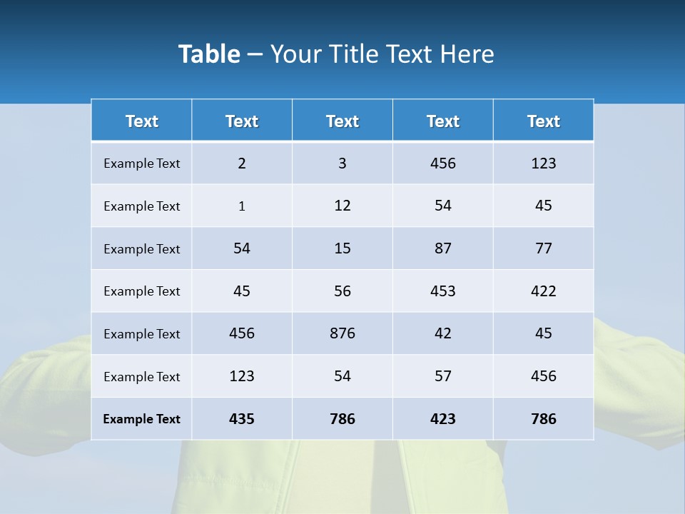 Sky Nature Structure PowerPoint Template