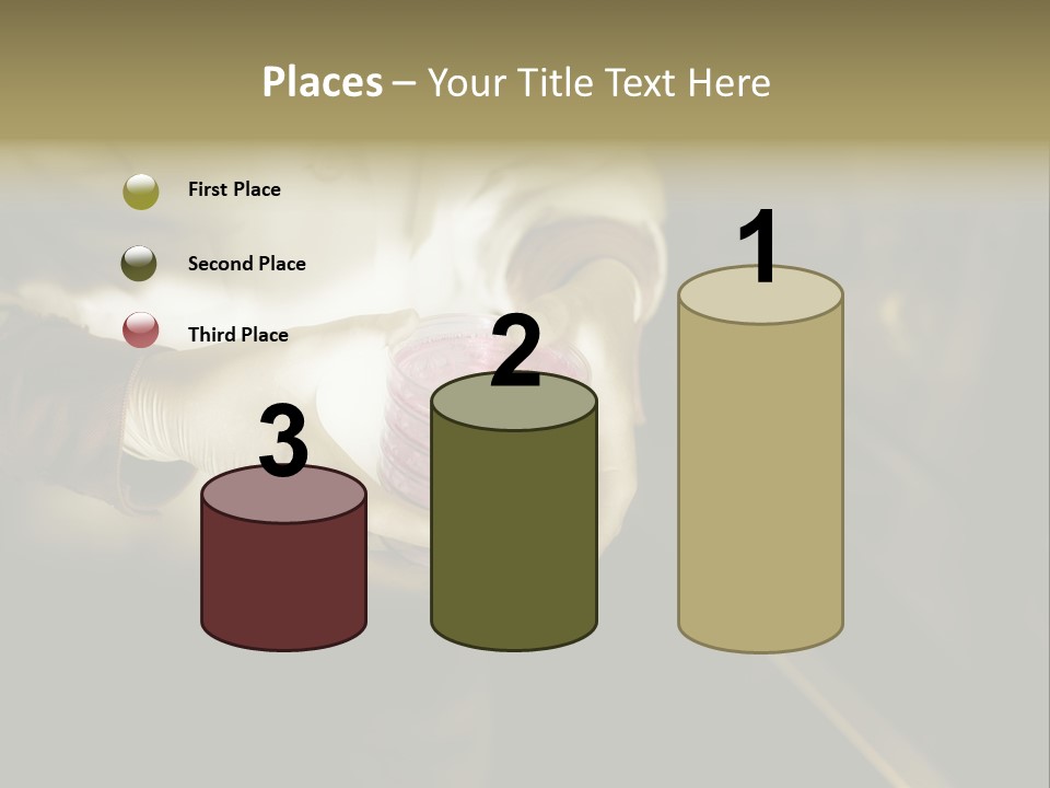 Green Human Hand Selling PowerPoint Template