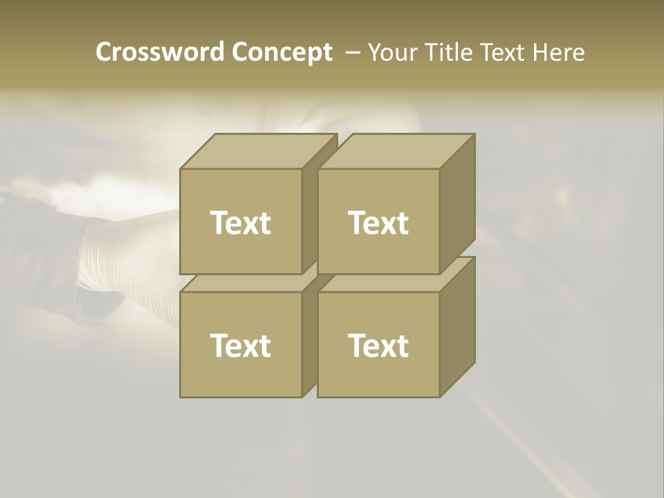 Green Human Hand Selling PowerPoint Template