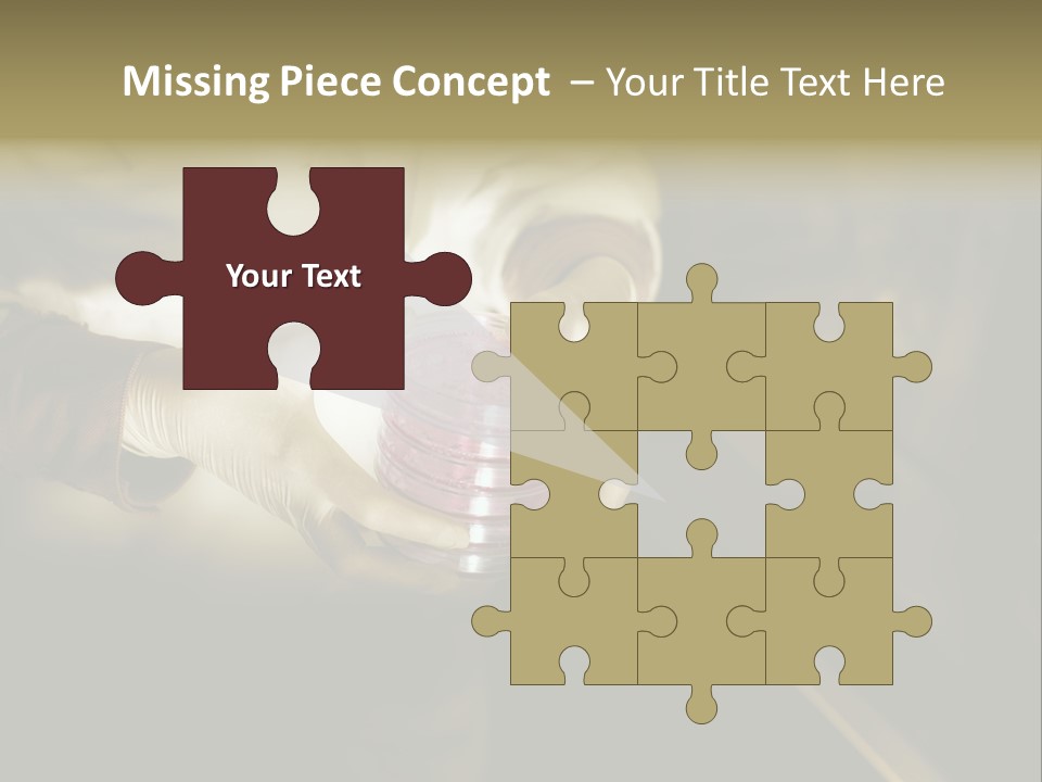 Green Human Hand Selling PowerPoint Template