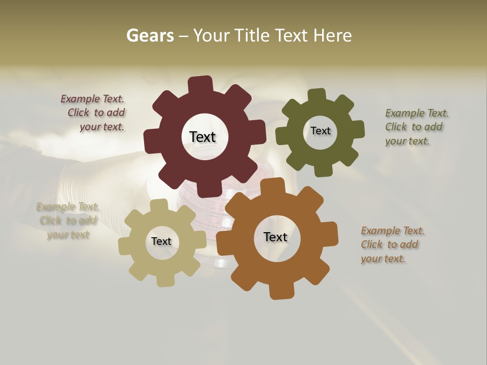 Green Human Hand Selling PowerPoint Template