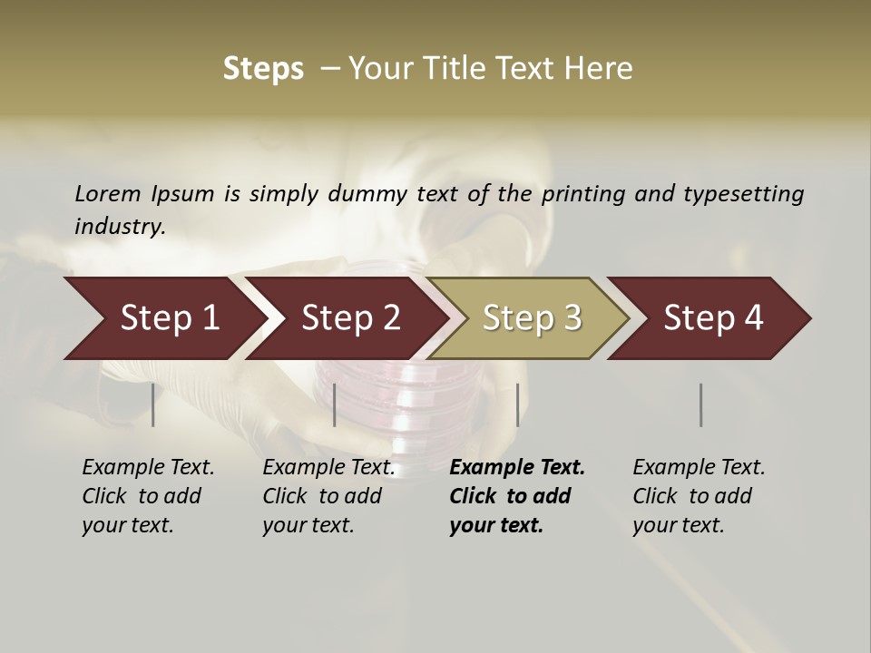 Green Human Hand Selling PowerPoint Template