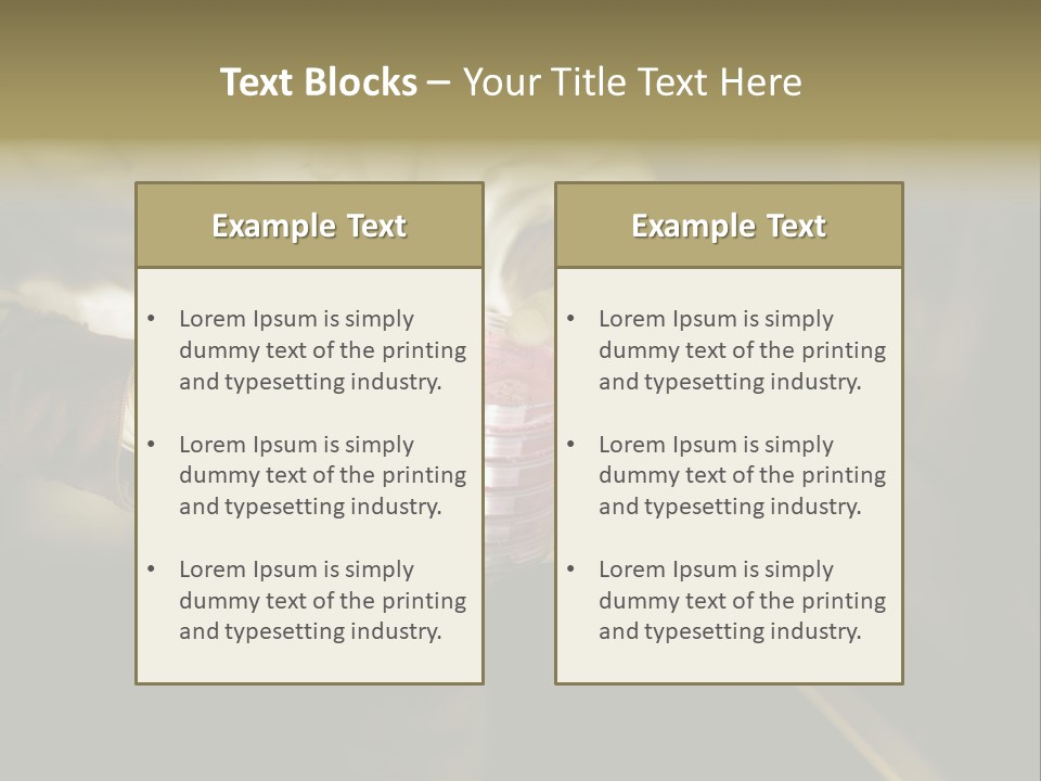Green Human Hand Selling PowerPoint Template