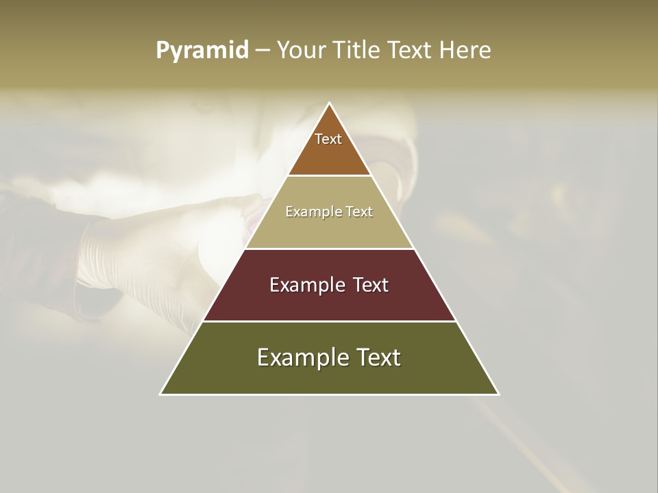 Green Human Hand Selling PowerPoint Template