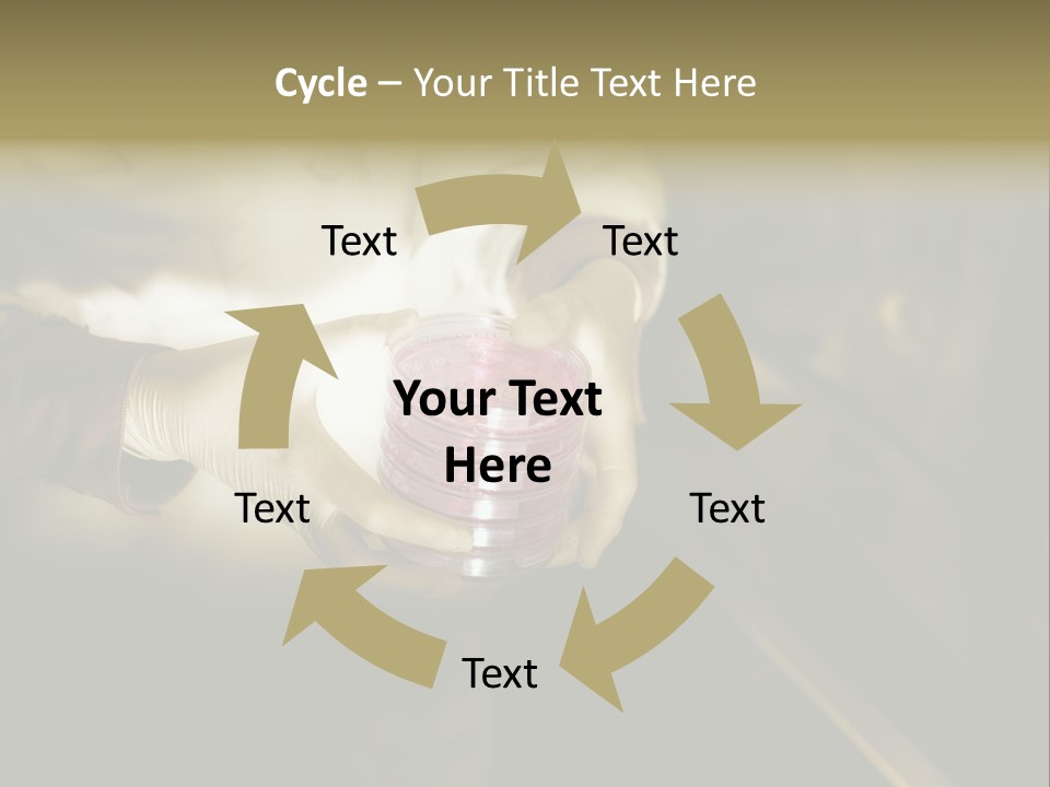 Green Human Hand Selling PowerPoint Template
