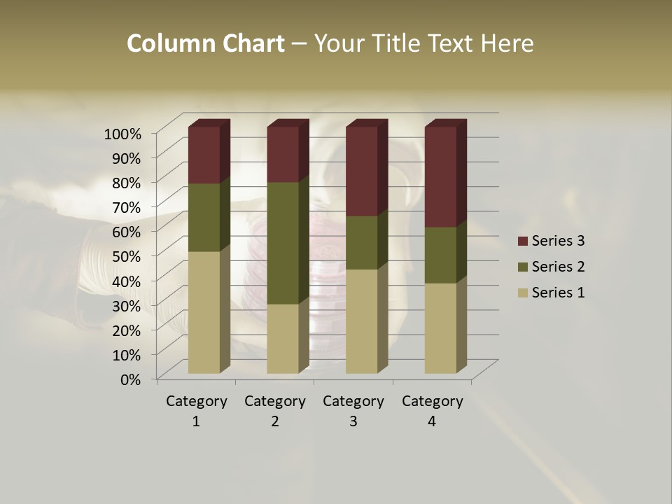 Green Human Hand Selling PowerPoint Template