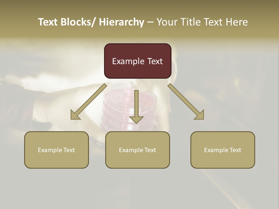 Green Human Hand Selling PowerPoint Template
