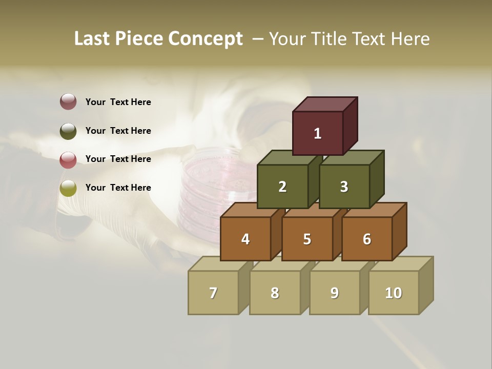 Green Human Hand Selling PowerPoint Template