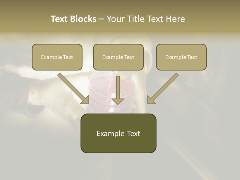 Green Human Hand Selling PowerPoint Template