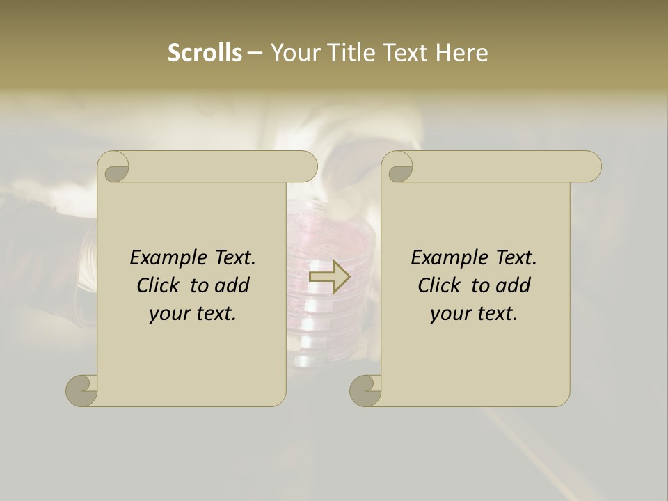 Green Human Hand Selling PowerPoint Template