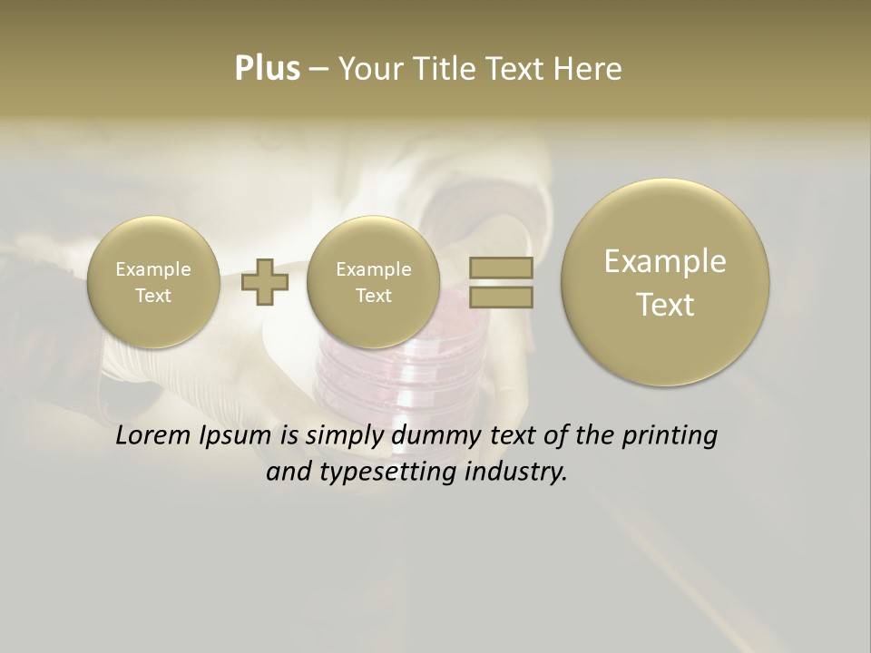 Green Human Hand Selling PowerPoint Template