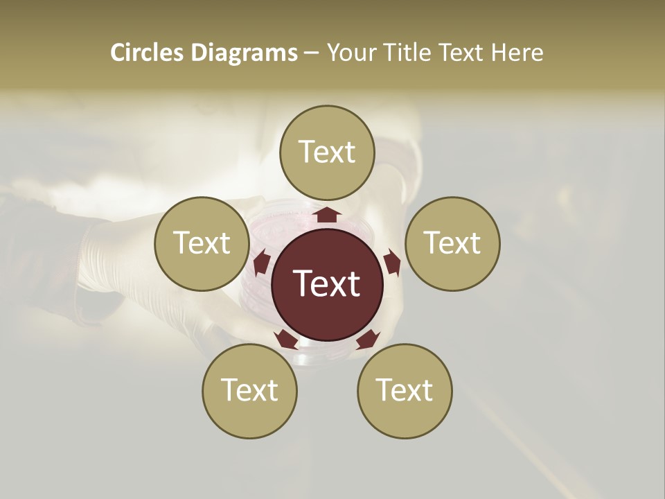 Green Human Hand Selling PowerPoint Template