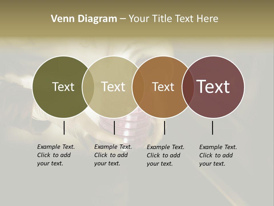 Green Human Hand Selling PowerPoint Template