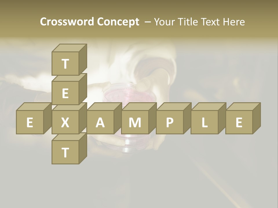 Green Human Hand Selling PowerPoint Template