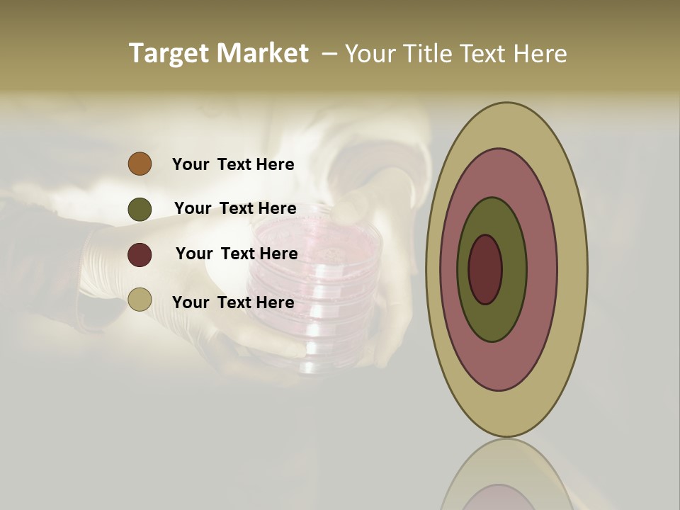 Green Human Hand Selling PowerPoint Template