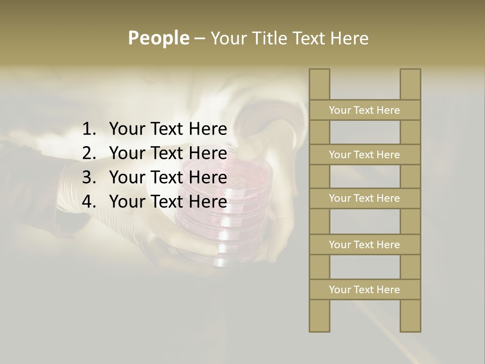 Green Human Hand Selling PowerPoint Template