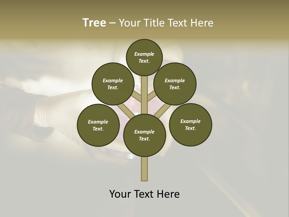 Green Human Hand Selling PowerPoint Template