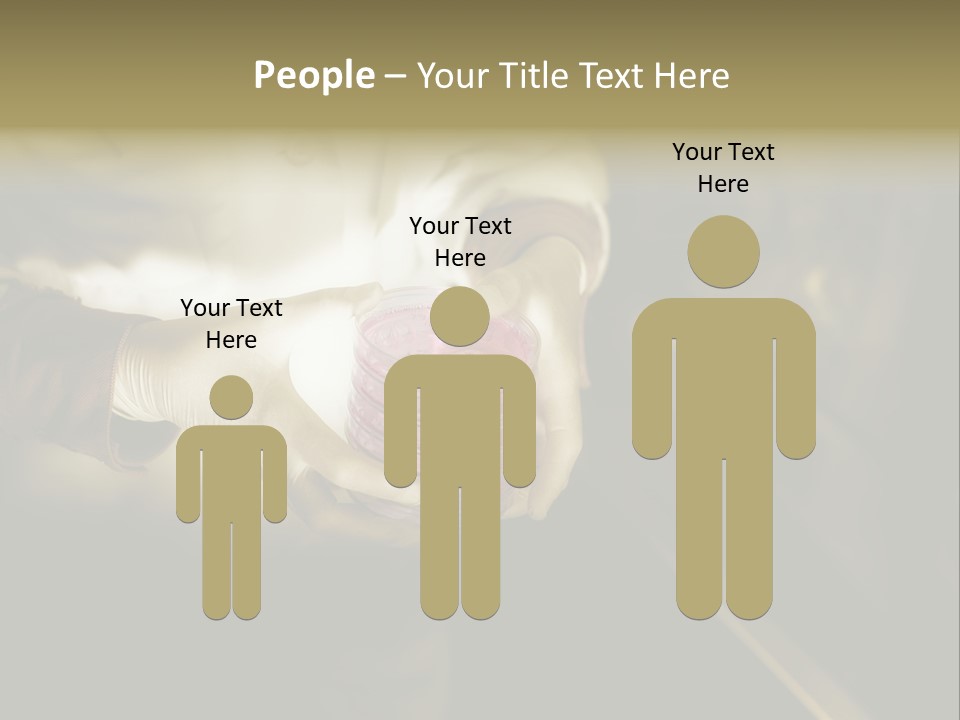 Green Human Hand Selling PowerPoint Template