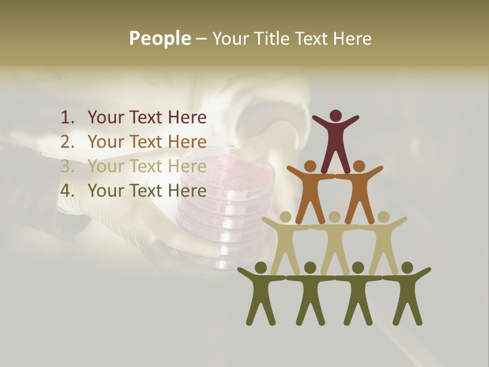 Green Human Hand Selling PowerPoint Template